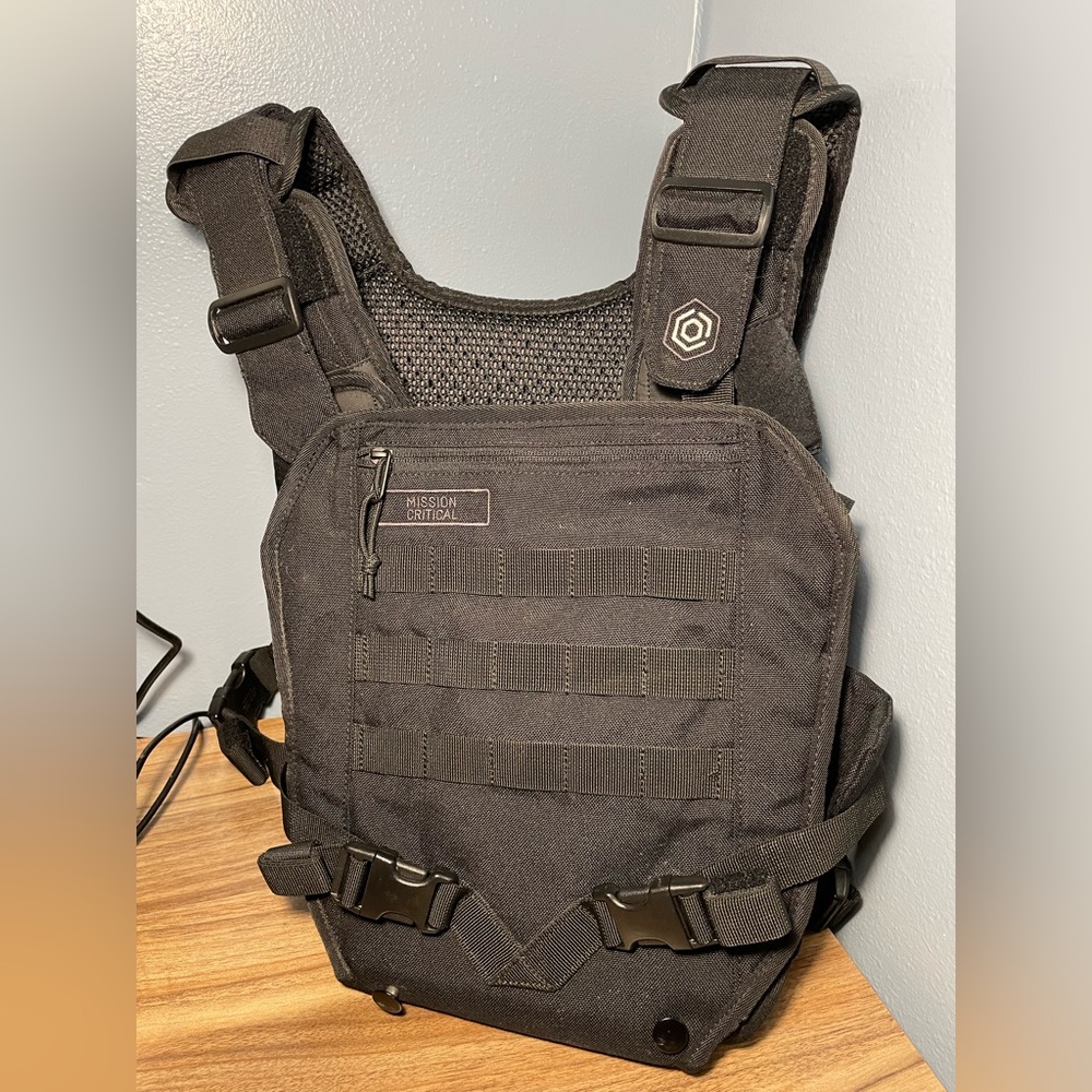 Mission Critical Tactical Baby Carrier Military Black 100% Cotton &Nylon.